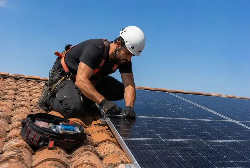 Maintenance et monitoring de panneaux solaires à Bougarber