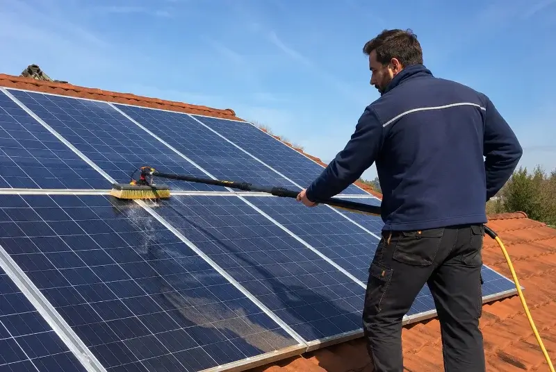 Nettoyage et entretien de panneaux solaires à Bougarber